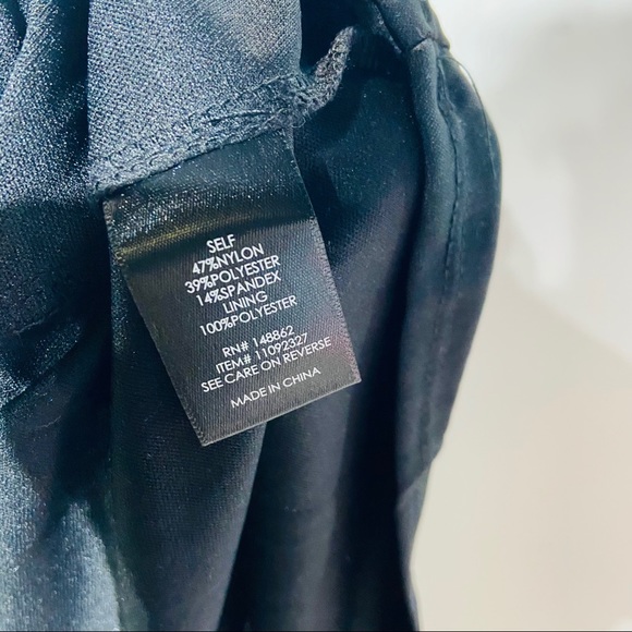 Torrid NAVY VELVET PRINTED V-NECK SKATER DRESS - Picture 11 of 11